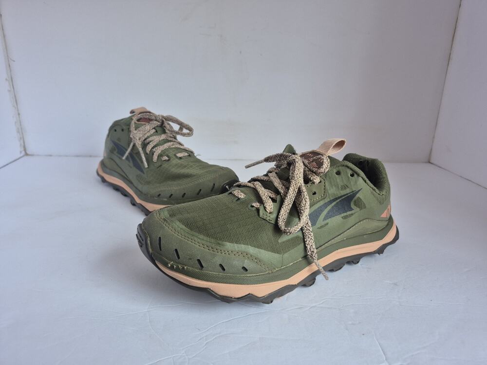 Altra Lone Peak 6 Dusty Olive Green Trail Running Shoes Women's Size 6.5 ALOA548